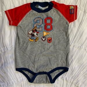 Disney Mickey Onesie Rare Design Embroidered 24Months